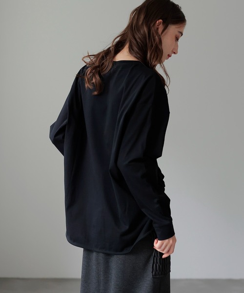 Jines（ジネス）の「72レースロゴロンT（Tシャツ/カットソー・レディース・ブラック/ホワイト・38）」の6枚目の写真