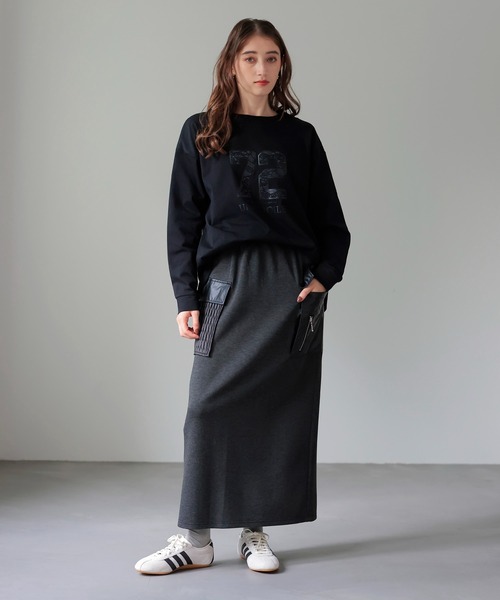 Jines（ジネス）の「72レースロゴロンT（Tシャツ/カットソー・レディース・ブラック/ホワイト・38）」の8枚目の写真