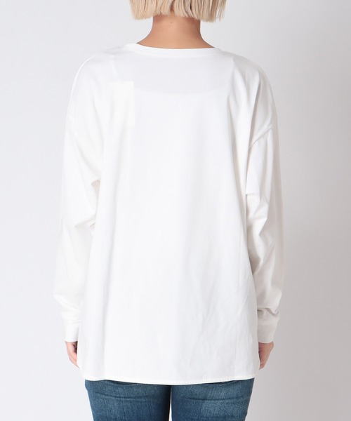 Jines（ジネス）の「72レースロゴロンT（Tシャツ/カットソー・レディース・ブラック/ホワイト・38）」の13枚目の写真