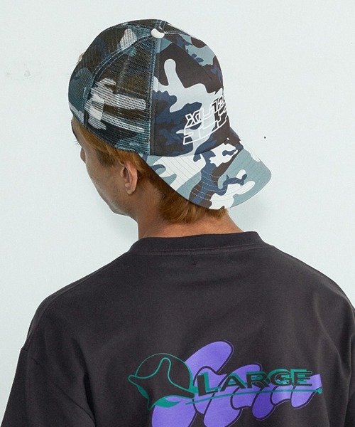 XLARGE(エクストララージ)の「XLARGE LA MESH CAP(キャップ・メンズ・ブラック/カモフラージュ・ONE SIZE)」の9枚目の写真