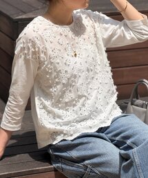 LIVETART | 《7/10(金)20:00予約開始》ツブツブフロント刺繍カットソー(Tシャツ/カットソー)