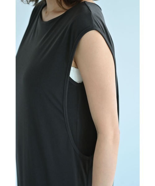 marjour(マージュール)の「DOUBLE LAYERED I-LINE DRESS(ワンピース・レディース・チャコール/ブラック・M/L)」の19枚目の写真