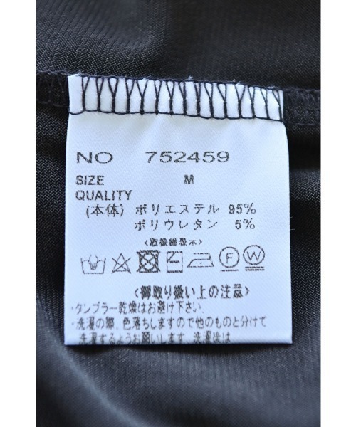 marjour(マージュール)の「DOUBLE LAYERED I-LINE DRESS(ワンピース・レディース・チャコール/ブラック・M/L)」の6枚目の写真