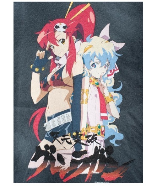 SEVESKIG(セヴシグ)の「seveskig/セブシグ/GURREN LAGANN YOKO & NIA TEE(Tシャツ/カットソー・メンズ・ブラック/ホワイト・XL/L/M)」の7枚目の写真