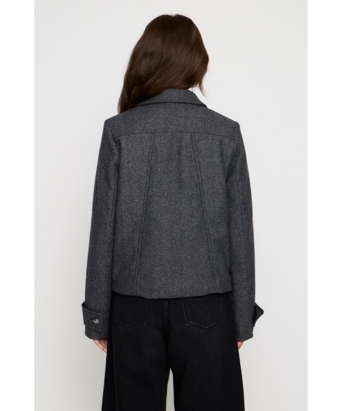 OVERLAP DOUBLE TWEED コート