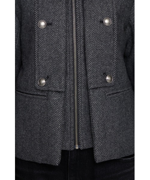 OVERLAP DOUBLE TWEED コート