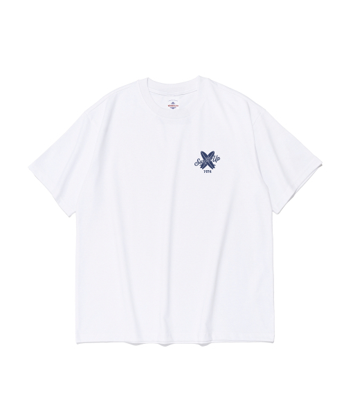 WORKS & CO.(ワークス アンド コー)の「サーフアップウェーブ半袖Tシャツ(ホワイト)(Tシャツ/カットソー・レディース・その他・2XL/MEDIUM/LARGE/SMALL/X-LARGE)」の2枚目の写真
