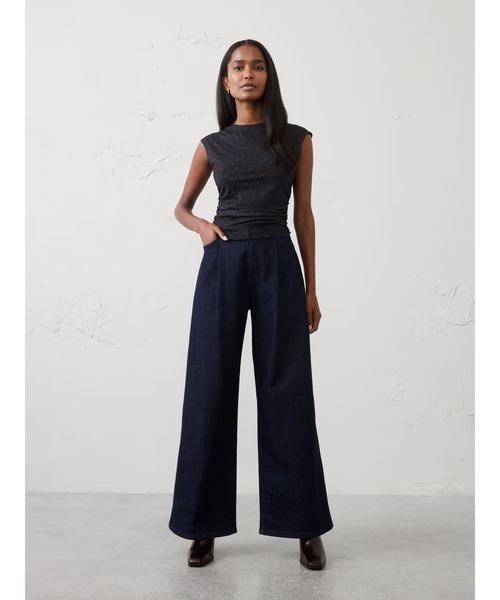 BANANA REPUBLIC FACTORY STORE(バナナリパブリック ファクトリーストア)の「BANANA REPUBLIC FACTORY STORE メッシュサイドシャーリングトップス(シャツ/ブラウス・レディース・ブラック/ブラウン・XS/S/M/L)」の6枚目の写真