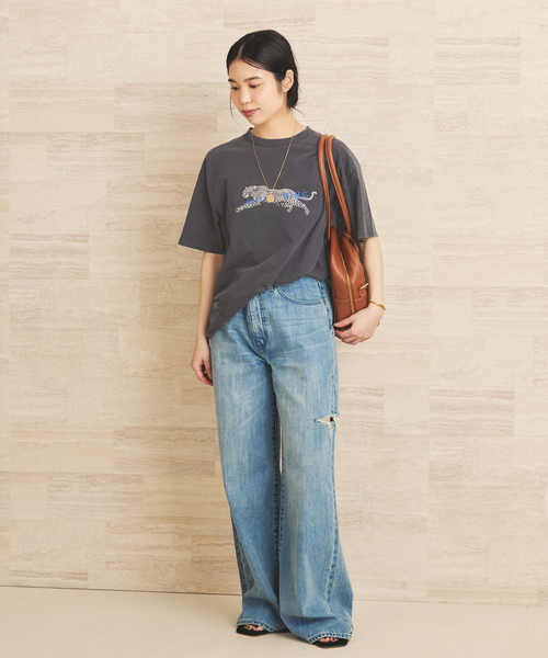 plage(プラージュ)の「ANINE BING / アニービン ICADE LEOPARD Tシャツ(Tシャツ/カットソー・レディース・スミクロ・FREE)」の3枚目の写真