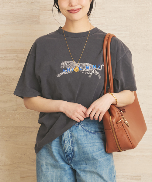 plage(プラージュ)の「ANINE BING / アニービン ICADE LEOPARD Tシャツ(Tシャツ/カットソー・レディース・スミクロ・FREE)」の6枚目の写真