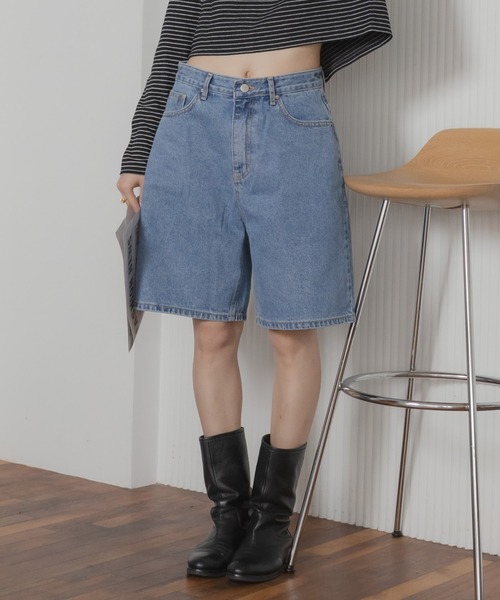 デニムハーフパンツ/ハーフデニム ハーフパンツ デニムパンツ ショート