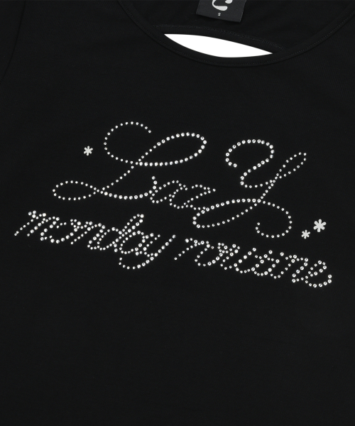 LMR(エルエムアール)の「ホットフィックスカットアウト半袖TシャツBLACK(Tシャツ/カットソー・レディース・ブラック・SMALL/MEDIUM)」の6枚目の写真