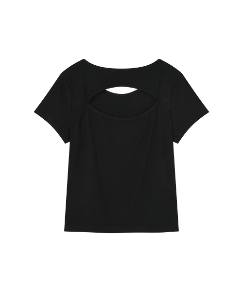 LMR(エルエムアール)の「ホットフィックスカットアウト半袖TシャツBLACK(Tシャツ/カットソー・レディース・ブラック・SMALL/MEDIUM)」の8枚目の写真