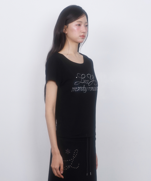 LMR(エルエムアール)の「ホットフィックスカットアウト半袖TシャツBLACK(Tシャツ/カットソー・レディース・ブラック・SMALL/MEDIUM)」の11枚目の写真