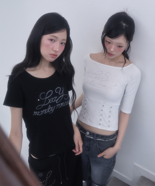LMR(エルエムアール)の「ホットフィックスカットアウト半袖TシャツBLACK(Tシャツ/カットソー・レディース・ブラック・SMALL/MEDIUM)」の16枚目の写真