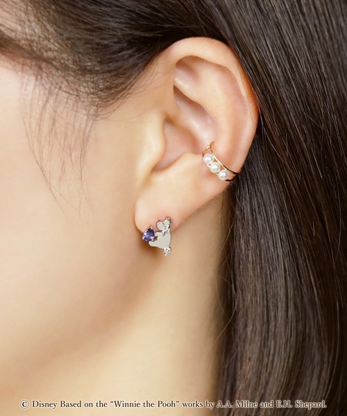 TAKE-UP（テイクアップ）の「【 Solo Pierce】ディズニーコレクションジュエリー[くまのプーさん]ピアス（ピアス（片耳用）・レディース・ホワイトゴールド・FREE）」の3枚目の写真