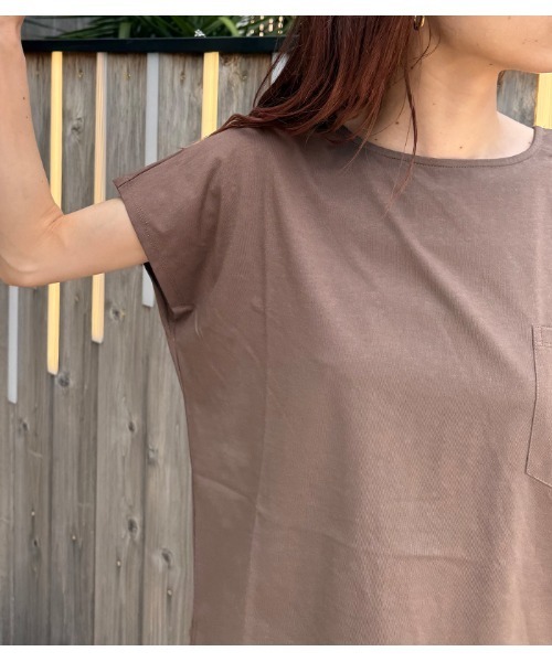 C.C.CROSS(シーシークロス)の「【C.C.CROSS(シーシークロス)】《2枚セット》カットソー×ナロースカートセットアップ(セットアップ・レディース・ブラック/ブラウン・FREE)」の8枚目の写真