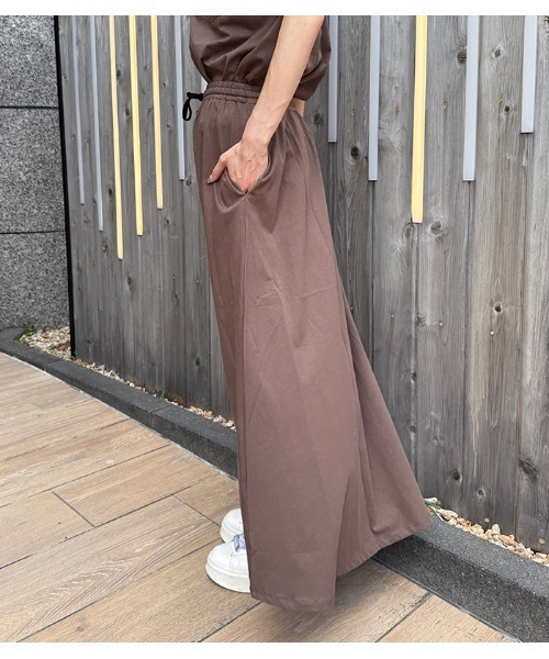 C.C.CROSS(シーシークロス)の「【C.C.CROSS(シーシークロス)】《2枚セット》カットソー×ナロースカートセットアップ(セットアップ・レディース・ブラック/ブラウン・FREE)」の10枚目の写真