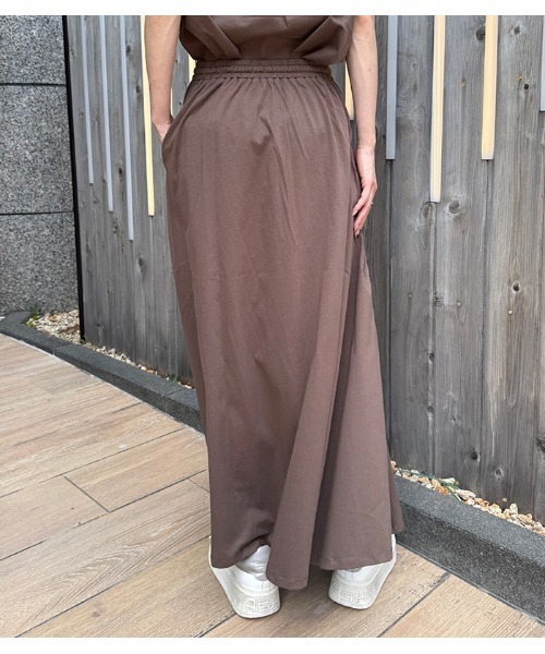 C.C.CROSS(シーシークロス)の「【C.C.CROSS(シーシークロス)】《2枚セット》カットソー×ナロースカートセットアップ(セットアップ・レディース・ブラック/ブラウン・FREE)」の11枚目の写真