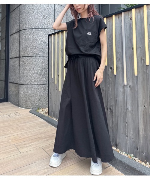 C.C.CROSS(シーシークロス)の「【C.C.CROSS(シーシークロス)】《2枚セット》カットソー×ナロースカートセットアップ(セットアップ・レディース・ブラック/ブラウン・FREE)」の18枚目の写真