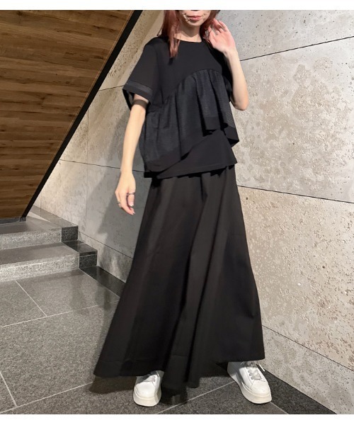 C.C.CROSS(シーシークロス)の「【C.C.CROSS(シーシークロス)】《2枚セット》カットソー×ナロースカートセットアップ(セットアップ・レディース・ブラック/ブラウン・FREE)」の21枚目の写真