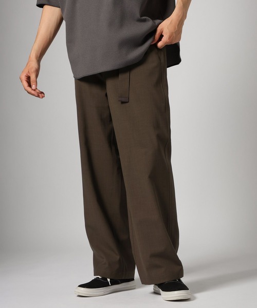 BAYFLOW（ベイフロー）の「ベルテッドワイドトラウザー（その他パンツ・メンズ・ライトグレー/ブラウン/チャコール・MEDIUM/LARGE）」の10枚目の写真