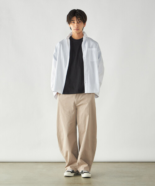 Purple&Yellow(パープルアンドイエロー)の「ツイル バレルレッグパンツ(その他パンツ・メンズ・ブラック/ベージュ・L/S/M)」の5枚目の写真