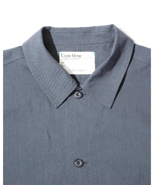 MOMENTUM（モメンタム）の「【L'eau bleue】C/N LIGHT TWILL SHIRT JACKET（シャツ/ブラウス・メンズ・ブルーグレー/ベージュ・LARGE/MEDIUM）」の12枚目の写真