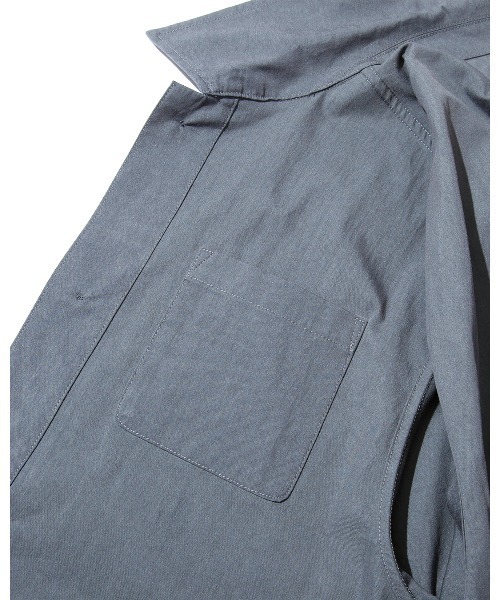MOMENTUM（モメンタム）の「【L'eau bleue】C/N LIGHT TWILL SHIRT JACKET（シャツ/ブラウス・メンズ・ブルーグレー/ベージュ・LARGE/MEDIUM）」の16枚目の写真