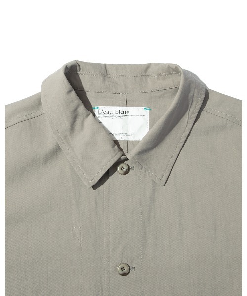 MOMENTUM（モメンタム）の「【L'eau bleue】C/N LIGHT TWILL SHIRT JACKET（シャツ/ブラウス・メンズ・ブルーグレー/ベージュ・LARGE/MEDIUM）」の17枚目の写真