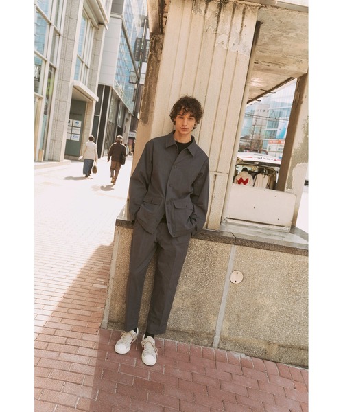 MOMENTUM（モメンタム）の「【L'eau bleue】C/N LIGHT TWILL SHIRT JACKET（シャツ/ブラウス・メンズ・ブルーグレー/ベージュ・LARGE/MEDIUM）」の9枚目の写真