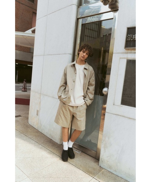 MOMENTUM（モメンタム）の「【L'eau bleue】C/N LIGHT TWILL SHIRT JACKET（シャツ/ブラウス・メンズ・ブルーグレー/ベージュ・LARGE/MEDIUM）」の10枚目の写真