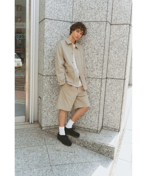 MOMENTUM（モメンタム）の「【L'eau bleue】C/N LIGHT TWILL SHIRT JACKET（シャツ/ブラウス・メンズ・ブルーグレー/ベージュ・LARGE/MEDIUM）」の11枚目の写真