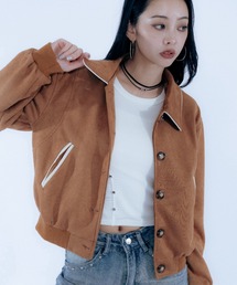 VACANCY（ヴァカンシー）の「ショート丈スエードブルゾン（ブルゾン）」