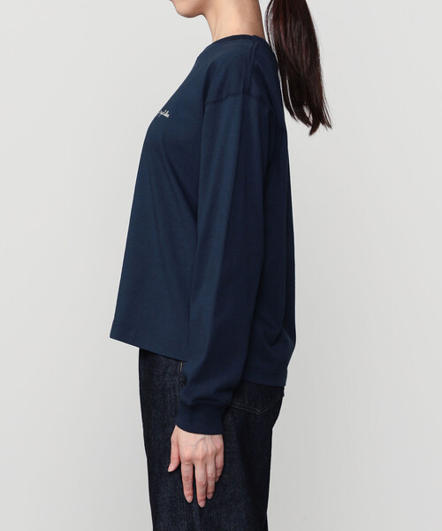 GYMPHLEX(ジムフレックス)の「Gymphlex | コットンジャージー クルーネック長袖Tシャツ WOMEN(Tシャツ/カットソー・レディース・レッド/ダークネイビー/アイボリー・12)」の11枚目の写真