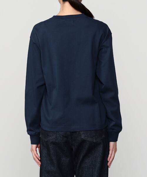 GYMPHLEX(ジムフレックス)の「Gymphlex | コットンジャージー クルーネック長袖Tシャツ WOMEN(Tシャツ/カットソー・レディース・レッド/ダークネイビー/アイボリー・12)」の12枚目の写真