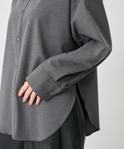 CITY TOKYO(シティトウキョウ)の「【CITY TOKYO/シティートウキョウ】Cashe-coeur 2way Shape Shirt/カシュクール2WAYシェイプシャツ(シャツ/ブラウス・レディース・ピンク/ダークグレー/その他6・FREE)」の8枚目の写真