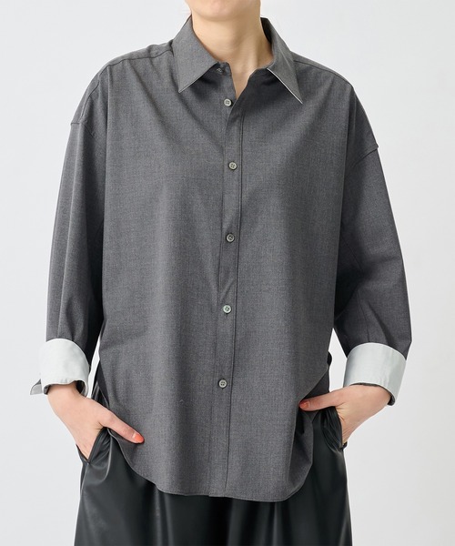 CITY TOKYO(シティトウキョウ)の「【CITY TOKYO/シティートウキョウ】Cashe-coeur 2way Shape Shirt/カシュクール2WAYシェイプシャツ(シャツ/ブラウス・レディース・ピンク/ダークグレー/その他6・FREE)」の7枚目の写真
