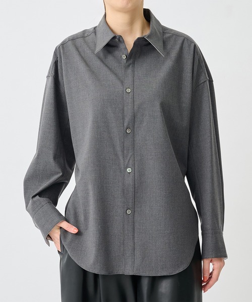 CITY TOKYO(シティトウキョウ)の「【CITY TOKYO/シティートウキョウ】Cashe-coeur 2way Shape Shirt/カシュクール2WAYシェイプシャツ(シャツ/ブラウス・レディース・ピンク/ダークグレー/その他6・FREE)」の4枚目の写真