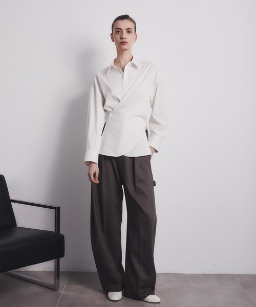 CITY TOKYO(シティトウキョウ)の「【CITY TOKYO/シティートウキョウ】Cashe-coeur 2way Shape Shirt/カシュクール2WAYシェイプシャツ(シャツ/ブラウス・レディース・ピンク/ダークグレー/その他6・FREE)」の16枚目の写真