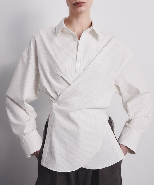 CITY TOKYO(シティトウキョウ)の「【CITY TOKYO/シティートウキョウ】Cashe-coeur 2way Shape Shirt/カシュクール2WAYシェイプシャツ(シャツ/ブラウス・レディース・ピンク/ダークグレー/その他6・FREE)」の15枚目の写真