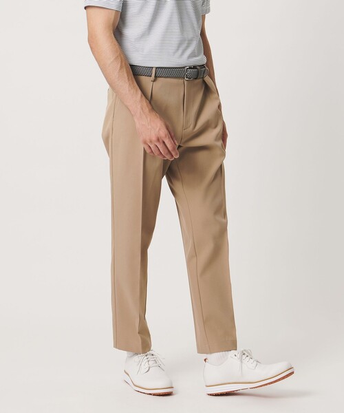 UNITED ARROWS GOLF(ユナイテッドアローズゴルフ)の「メンズ 1プリーツ スラックス 吸水速乾 UV 防シワ(スラックス・メンズ・ネイビー/ベージュ・L/M/XL)」の1枚目の写真