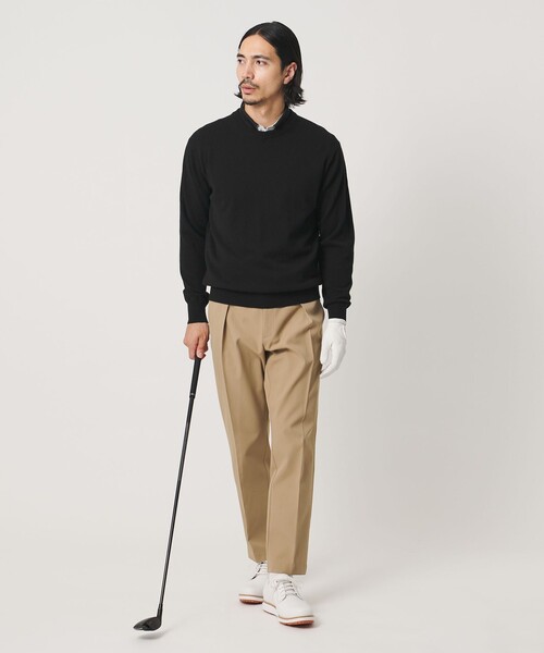 UNITED ARROWS GOLF(ユナイテッドアローズゴルフ)の「メンズ 1プリーツ スラックス 吸水速乾 UV 防シワ(スラックス・メンズ・ネイビー/ベージュ・L/M/XL)」の9枚目の写真