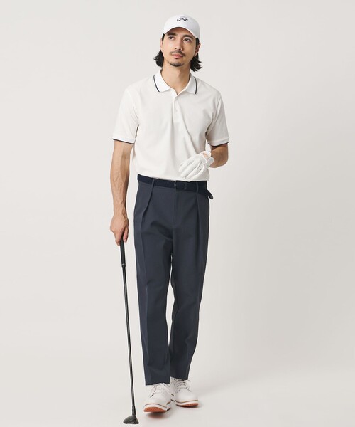 UNITED ARROWS GOLF(ユナイテッドアローズゴルフ)の「メンズ 1プリーツ スラックス 吸水速乾 UV 防シワ(スラックス・メンズ・ネイビー/ベージュ・L/M/XL)」の12枚目の写真