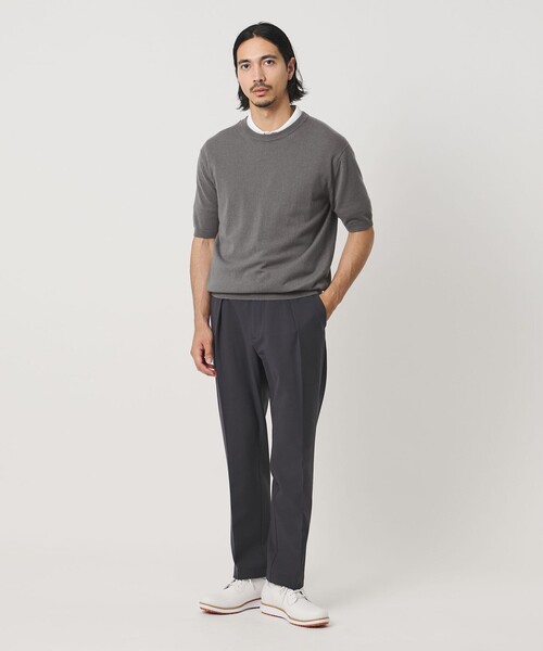 UNITED ARROWS GOLF(ユナイテッドアローズゴルフ)の「メンズ 1プリーツ スラックス 吸水速乾 UV 防シワ(スラックス・メンズ・ネイビー/ベージュ・L/M/XL)」の14枚目の写真