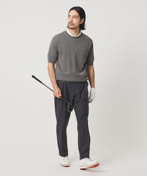 UNITED ARROWS GOLF(ユナイテッドアローズゴルフ)の「メンズ 1プリーツ スラックス 吸水速乾 UV 防シワ(スラックス・メンズ・ネイビー/ベージュ・L/M/XL)」の15枚目の写真