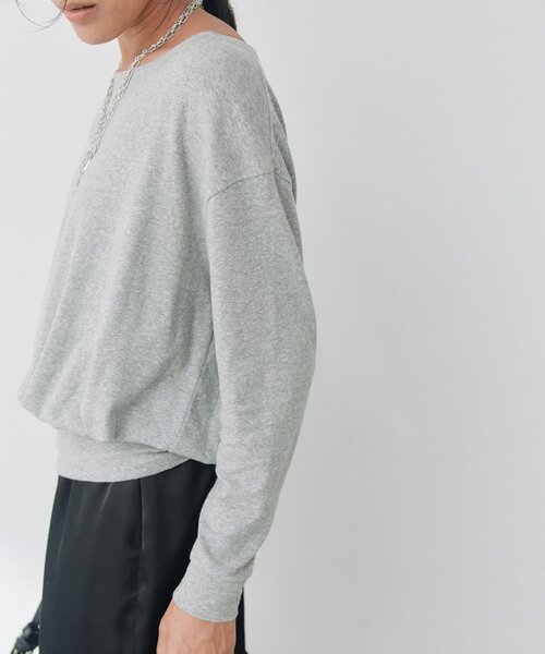 RIVE DROITE(リヴドロワ)の「【A・MONN】バルーンロンTee(オフィスカジュアル/秋服)(Tシャツ/カットソー・レディース・グレー/ネイビー・FREE)」の12枚目の写真