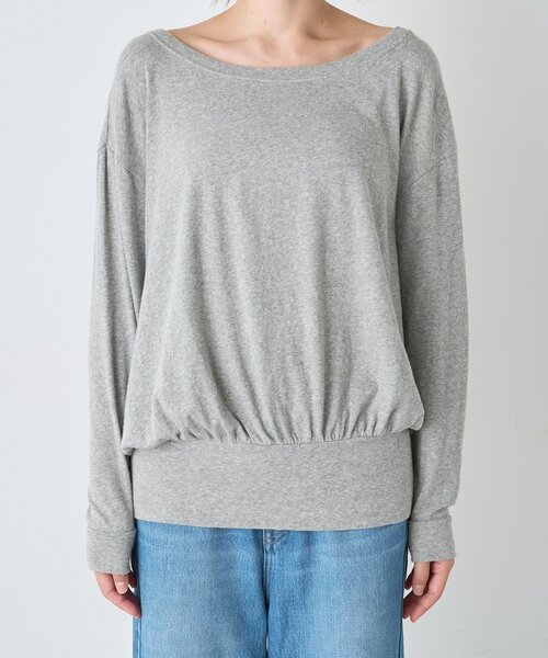 RIVE DROITE(リヴドロワ)の「【A・MONN】バルーンロンTee(オフィスカジュアル/秋服)(Tシャツ/カットソー・レディース・グレー/ネイビー・FREE)」の13枚目の写真