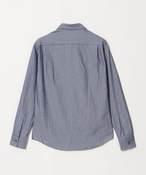 BEAUTY&YOUTH UNITED ARROWS(ビューティーアンドユースユナイテッドアローズ)の「クイック ストレッチ ストライプ レギュラー シャツ SLIM型 吸水速乾 タテヨコストレッチ(シャツ/ブラウス・メンズ・ベージュ/ネイビー・S/L/M/XS/XL)」の8枚目の写真