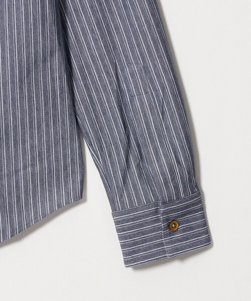BEAUTY&YOUTH UNITED ARROWS(ビューティーアンドユースユナイテッドアローズ)の「クイック ストレッチ ストライプ レギュラー シャツ SLIM型 吸水速乾 タテヨコストレッチ(シャツ/ブラウス・メンズ・ベージュ/ネイビー・S/L/M/XS/XL)」の10枚目の写真